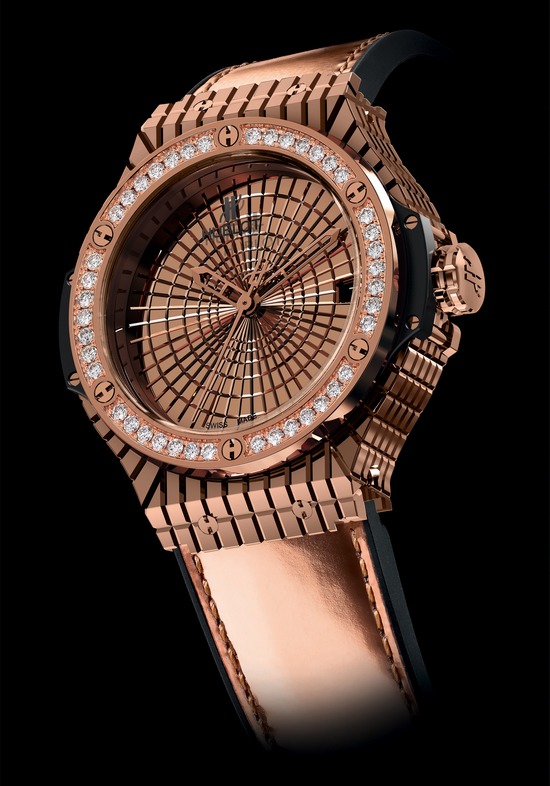 Hublot Big Bang Caviar Oro Rojo Réplica De Diamantes Reloj