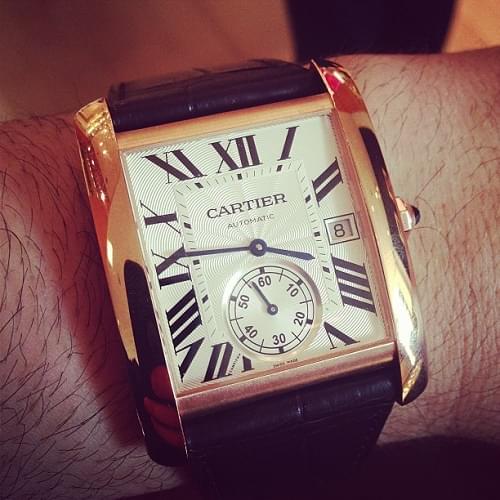 Replica Reloj Cartier Tank MC Esfera Blanca