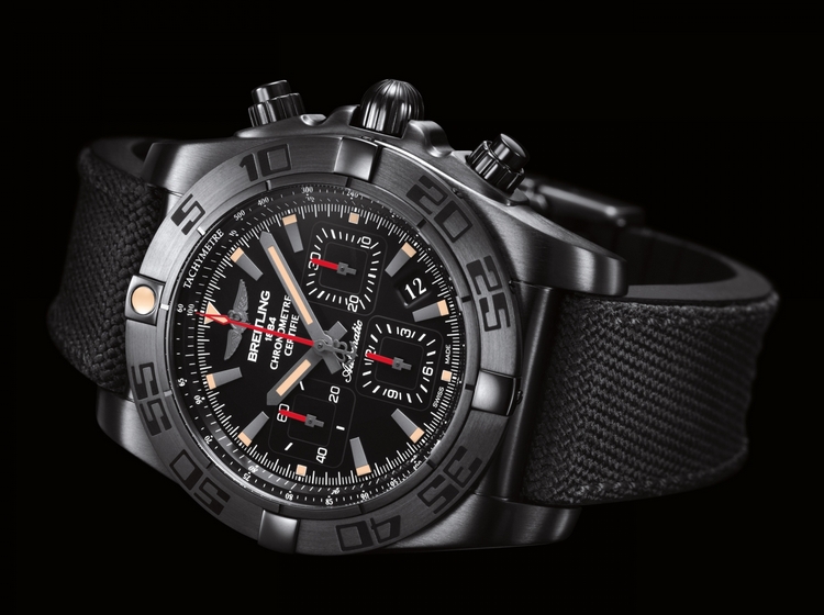 breitling chronomat 44 blacksteel replica