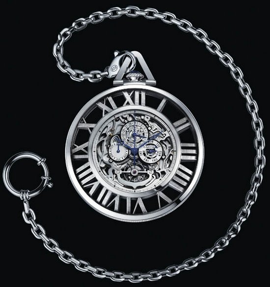 cartier skeleton grand complication pocket replica