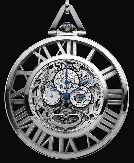 cartier skeleton grand complication pocket replica